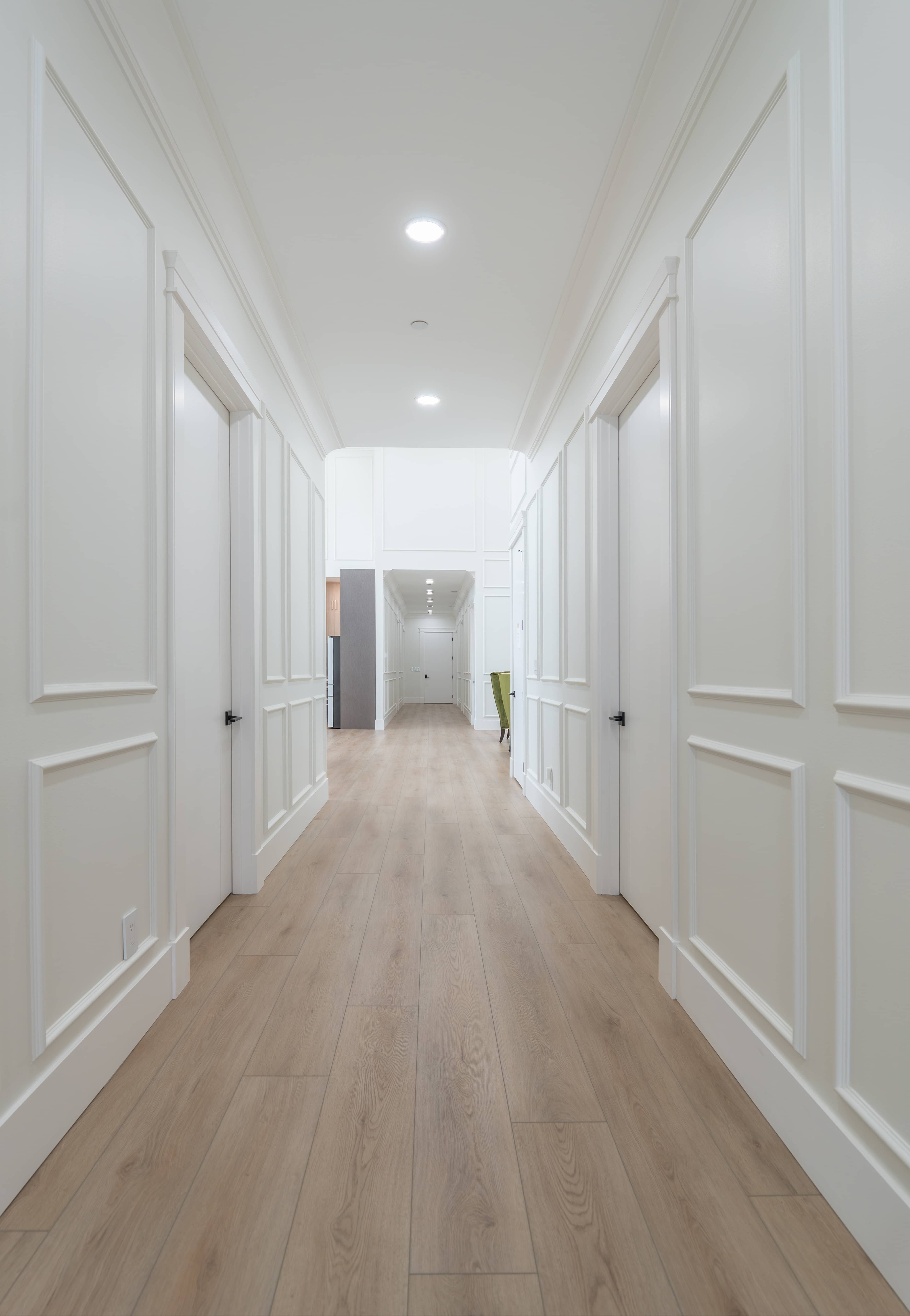 A bright hallway inside the home